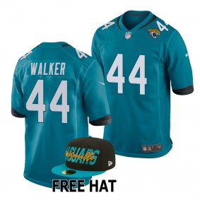 Travon Walker Jacksonville Jaguars 2022 NFL Draft Teal Men Game Jersey Georgia Bulldogs