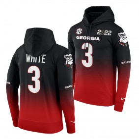 Zamir White Georgia Bulldogs College Football Playoff 2021 National Champions Black Red Hoodie